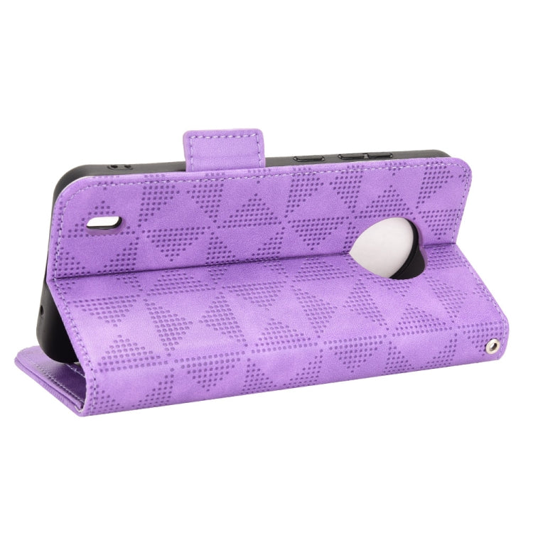 For Nokia C200 Symmetrical Triangle Leather Phone Case