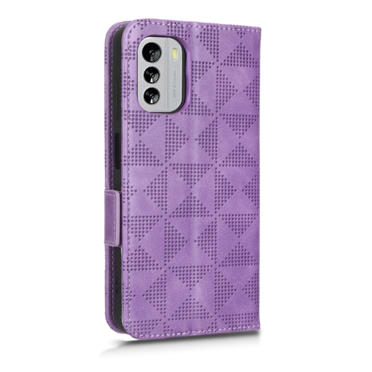 For Nokia G60 5G Symmetrical Triangle Leather Phone Case