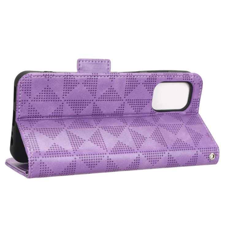 For Nokia G60 5G Symmetrical Triangle Leather Phone Case