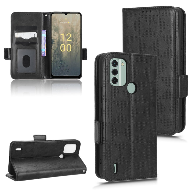 For Nokia C31 Symmetrical Triangle Leather Phone Case