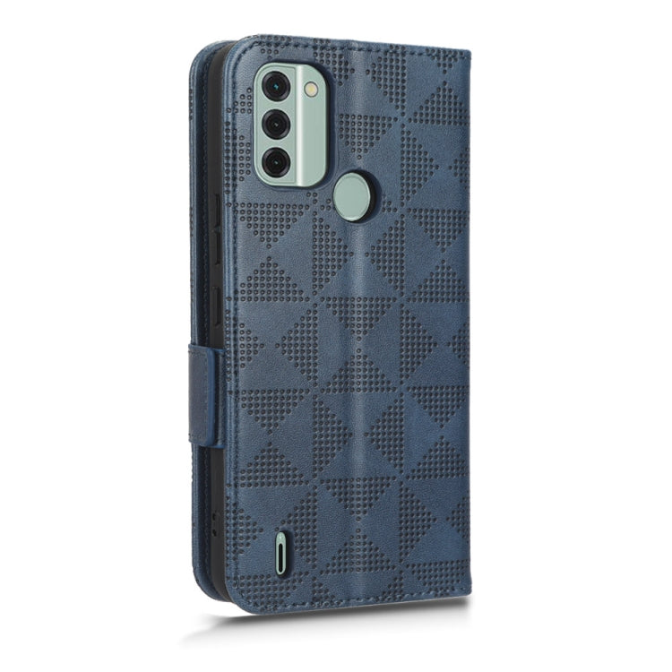 For Nokia C31 Symmetrical Triangle Leather Phone Case