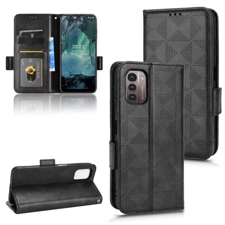 For Nokia G21 / G11 Symmetrical Triangle Leather Phone Case