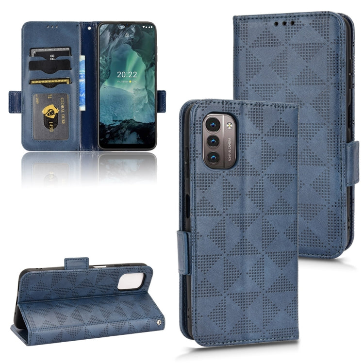 For Nokia G21 / G11 Symmetrical Triangle Leather Phone Case