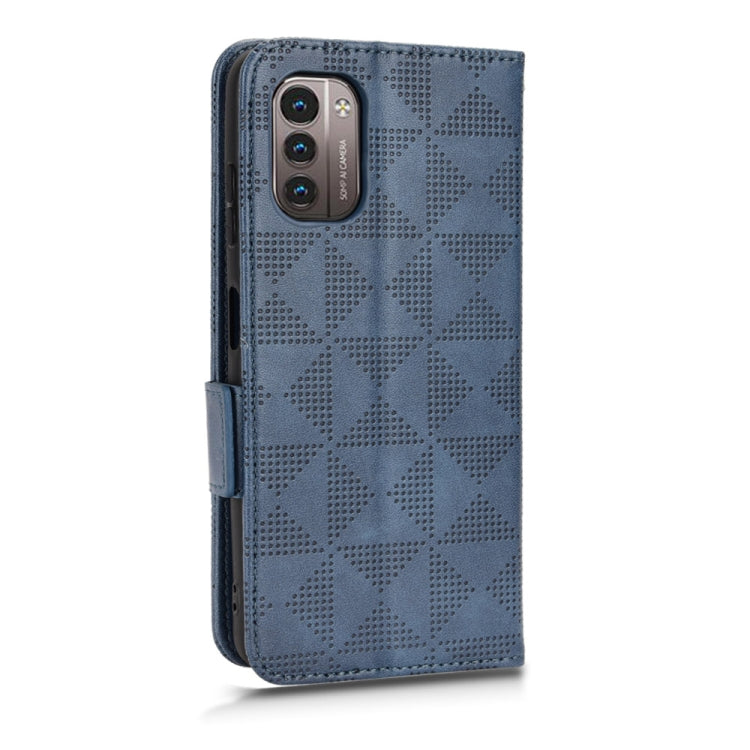 For Nokia G21 / G11 Symmetrical Triangle Leather Phone Case