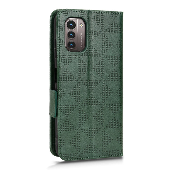 For Nokia G21 / G11 Symmetrical Triangle Leather Phone Case