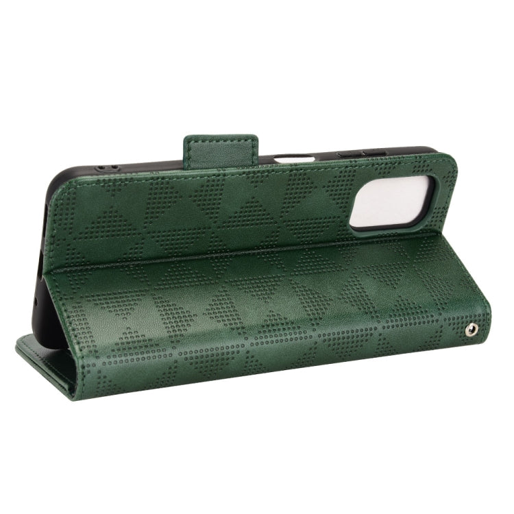 For Nokia G21 / G11 Symmetrical Triangle Leather Phone Case