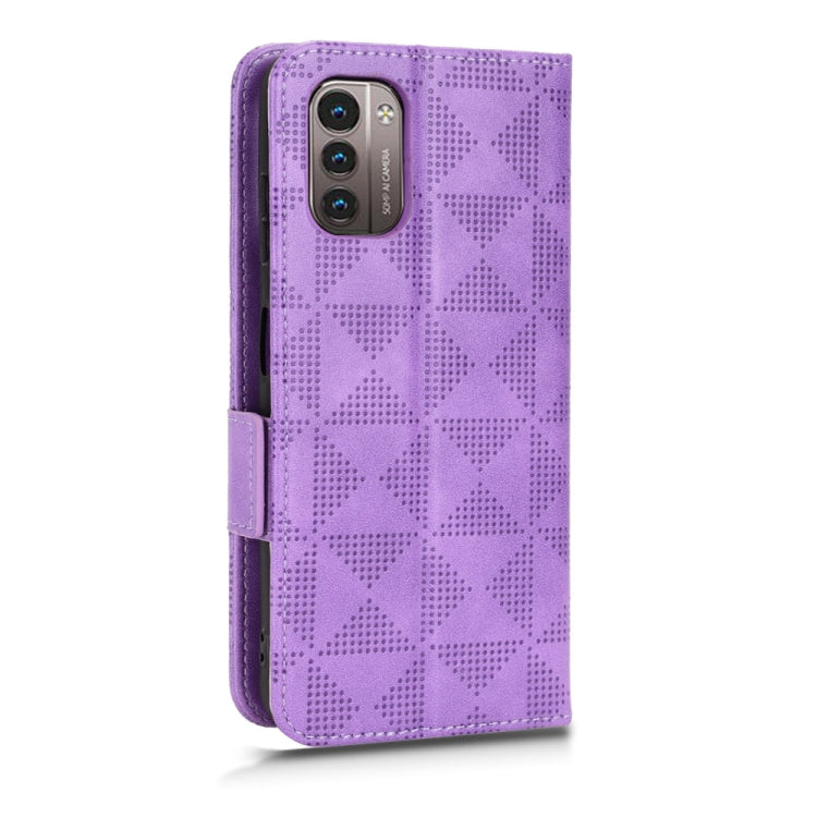 For Nokia G21 / G11 Symmetrical Triangle Leather Phone Case