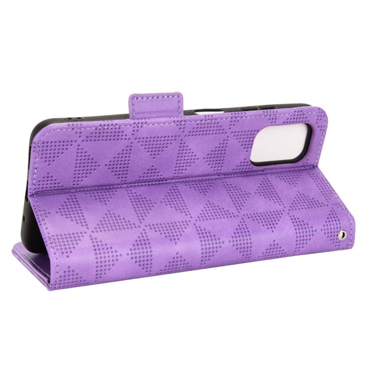 For Nokia G21 / G11 Symmetrical Triangle Leather Phone Case