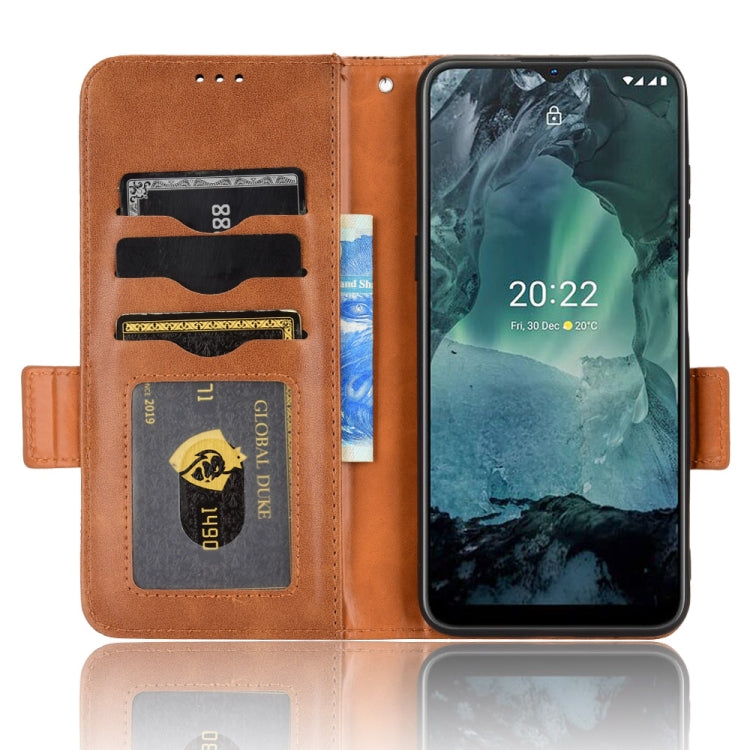 For Nokia G21 / G11 Symmetrical Triangle Leather Phone Case