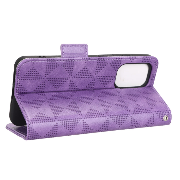 For Nokia X30 5G Symmetrical Triangle Leather Phone Case