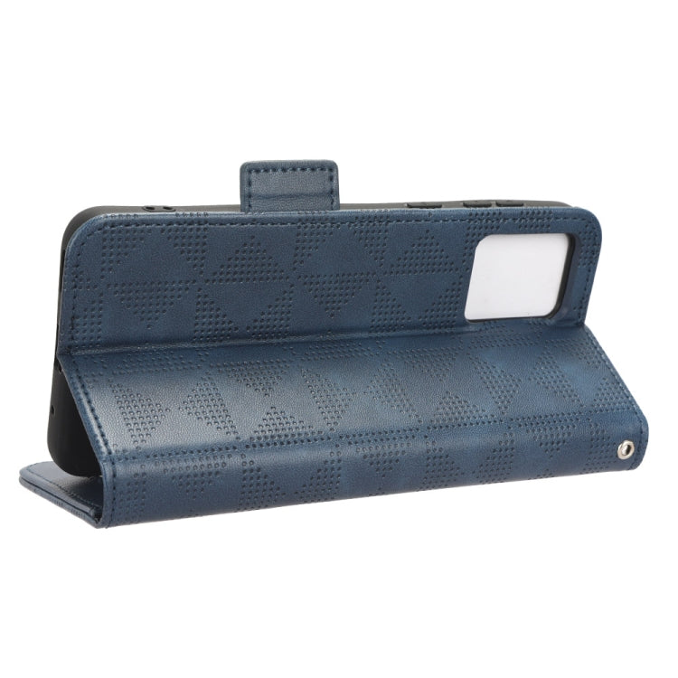 For Motorola Moto E13 4G Symmetrical Triangle Leather Phone Case