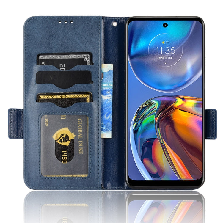 For Motorola Moto E32 4G Symmetrical Triangle Leather Phone Case