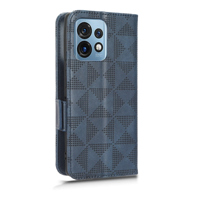For Motorola Moto X40 Pro Symmetrical Triangle Leather Phone Case