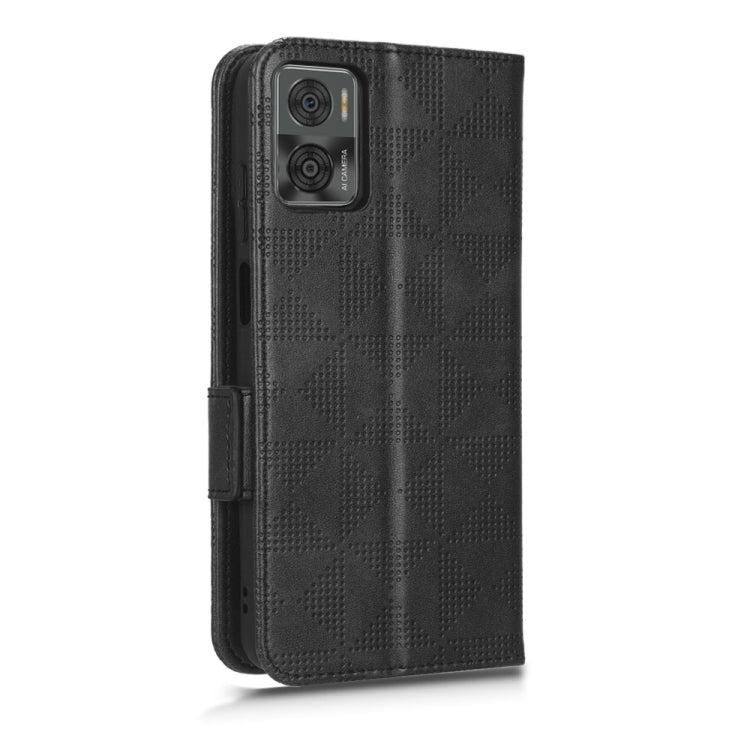 For Motorola Moto E22 4G / E22i 4G Symmetrical Triangle Leather Phone Case
