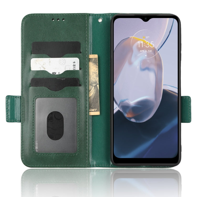 For Motorola Moto E22 4G / E22i 4G Symmetrical Triangle Leather Phone Case