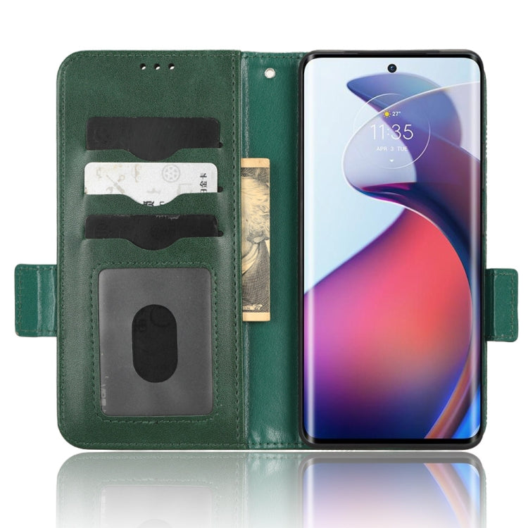 For Motorola Edge 30 Fusion Symmetrical Triangle Leather Phone Case