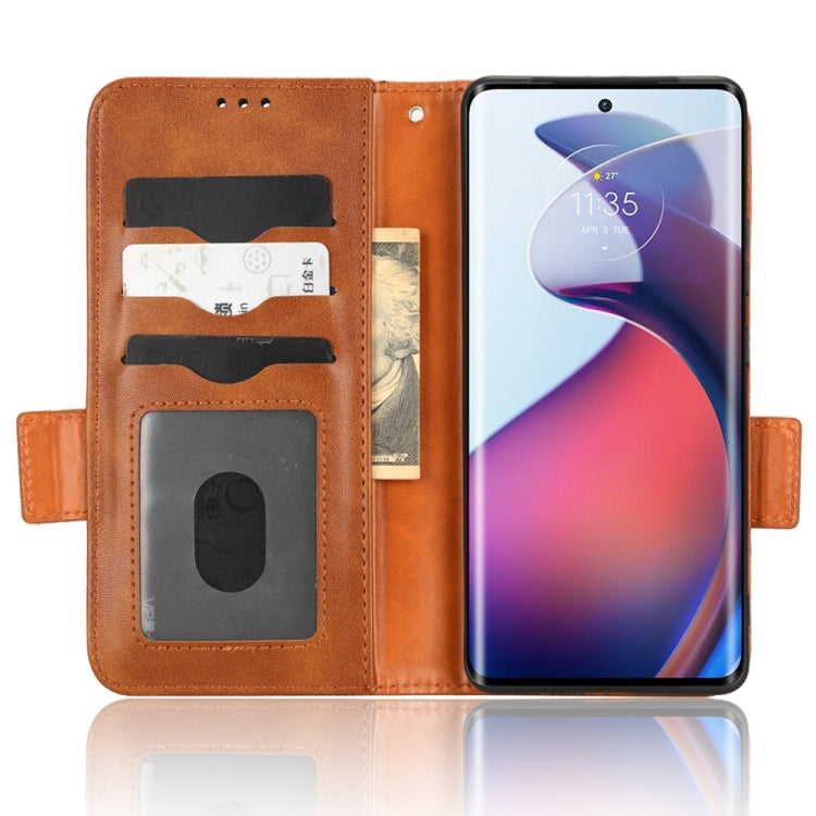 For Motorola Edge 30 Fusion Symmetrical Triangle Leather Phone Case