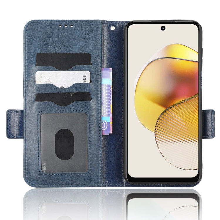 For Motorola Moto G53 5G Symmetrical Triangle Leather Phone Case