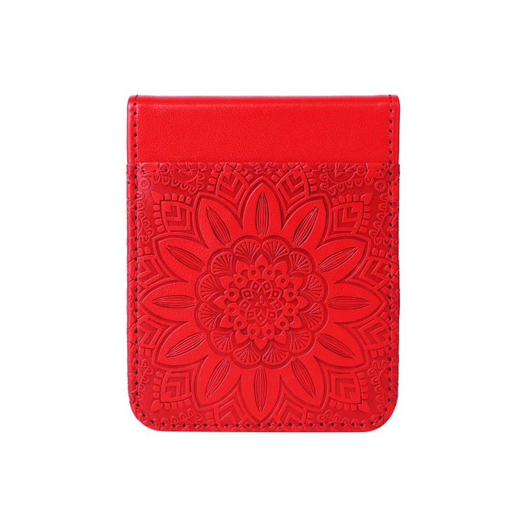 For Samsung Galaxy Z Flip3 5G Embossed Sunflower Leather Phone Case