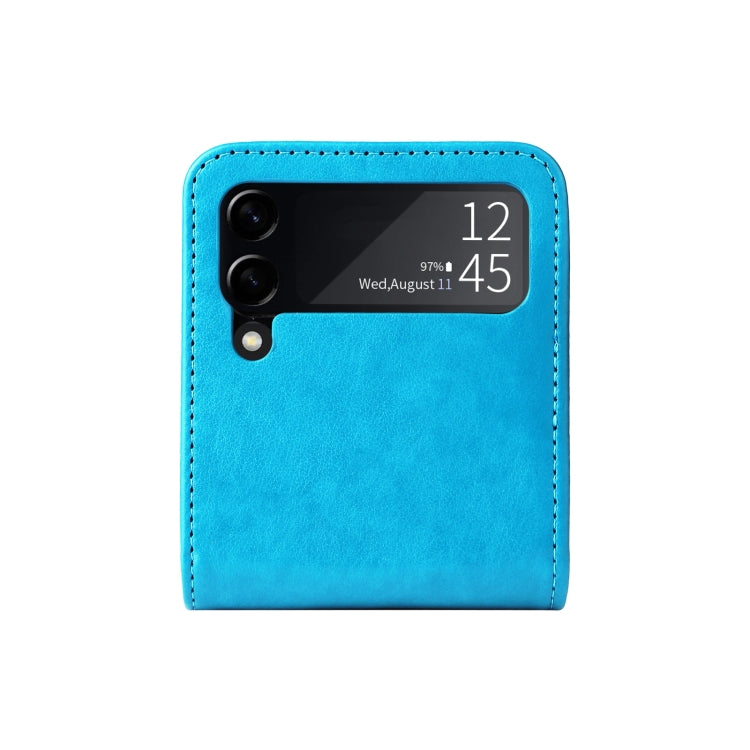 For Samsung Galaxy Z Flip3 5G Embossed Sunflower Leather Phone Case