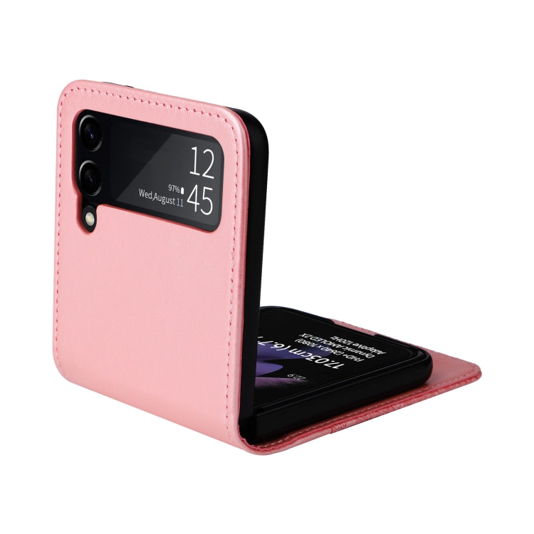 For Samsung Galaxy Z Flip3 5G Embossed Sunflower Leather Phone Case