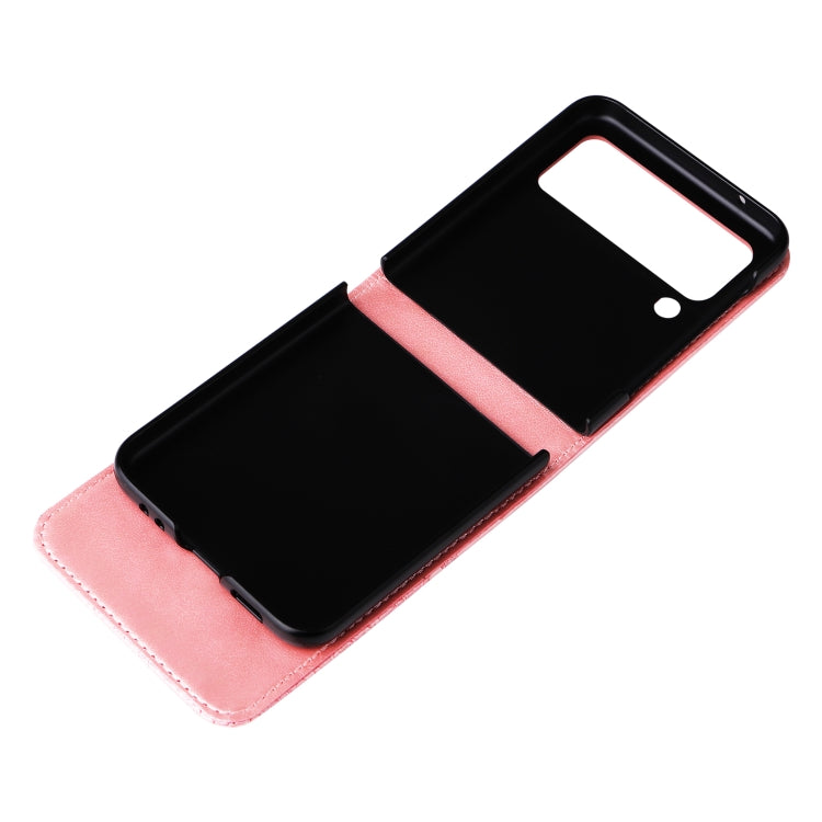 For Samsung Galaxy Z Flip3 5G Embossed Sunflower Leather Phone Case