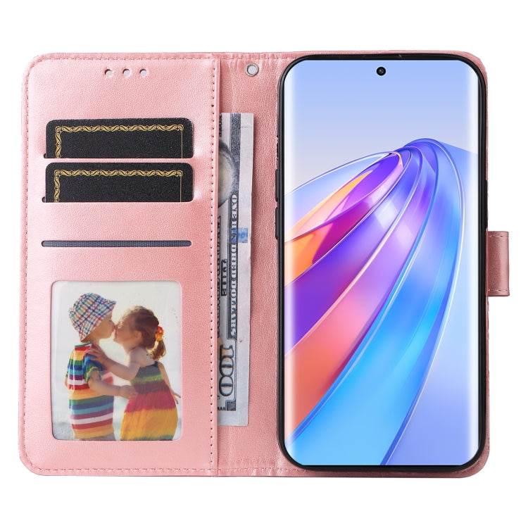 For Honor X9a/X40 5G/Magic5 Lite Embossed Sunflower Leather Phone Case