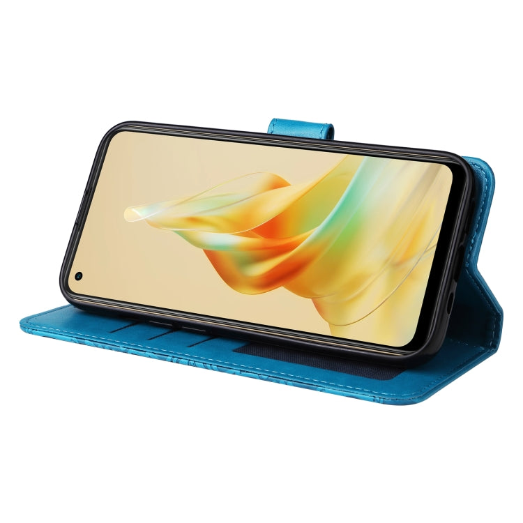 For OPPO Reno8 T 4G Embossed Sunflower Leather Phone Case