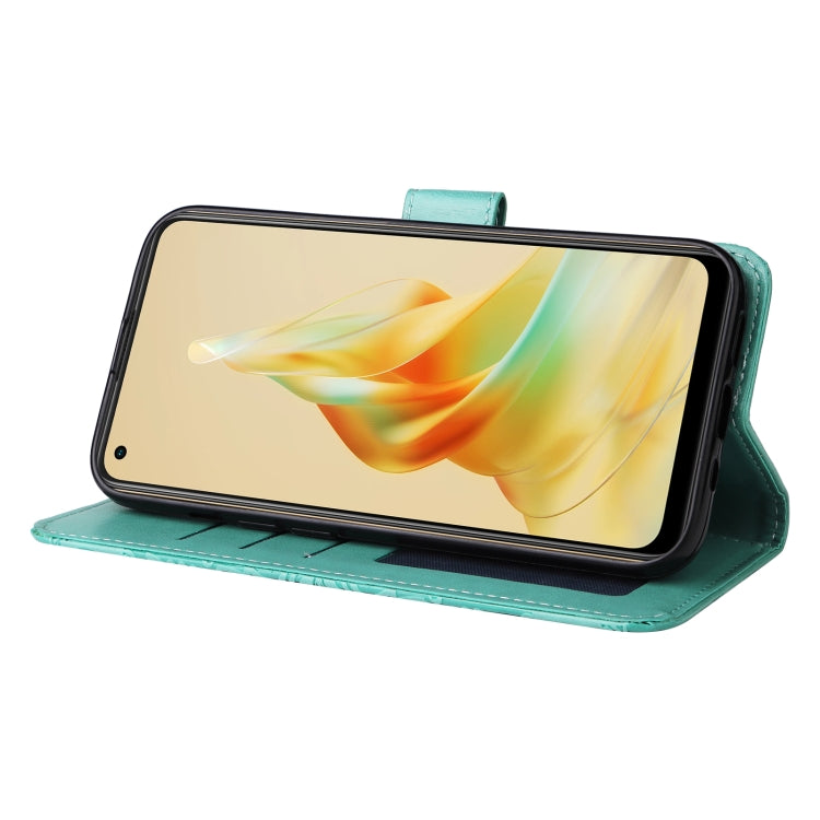 For OPPO Reno8 T 4G Embossed Sunflower Leather Phone Case