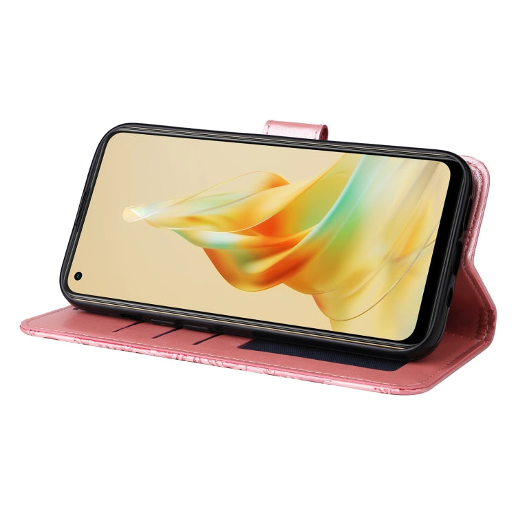 For OPPO Reno8 T 4G Embossed Sunflower Leather Phone Case