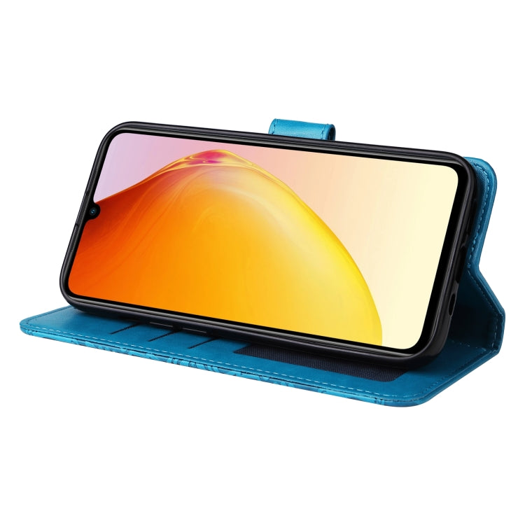 For vivo V25 5G/V25e 4G Embossed Sunflower Leather Phone Case