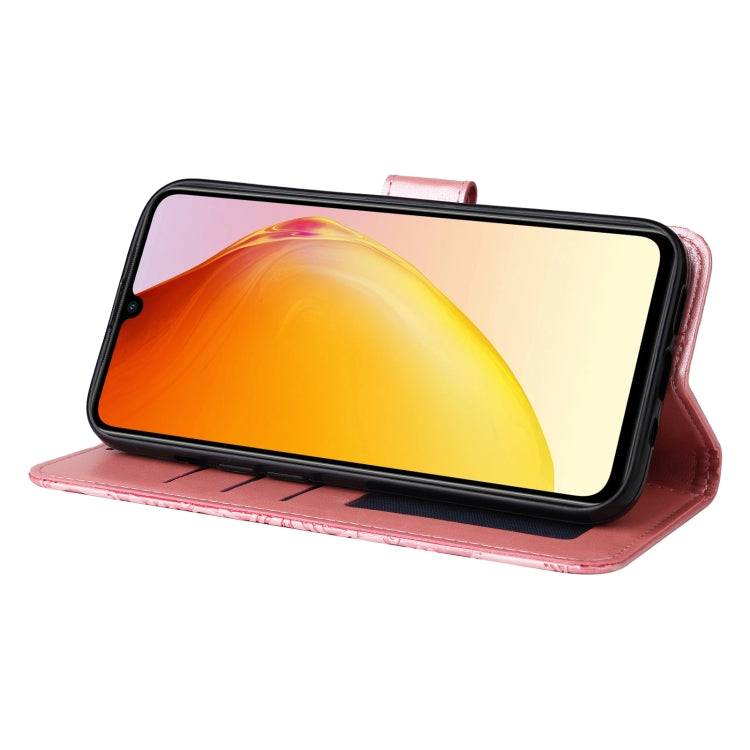 For vivo V25 5G/V25e 4G Embossed Sunflower Leather Phone Case