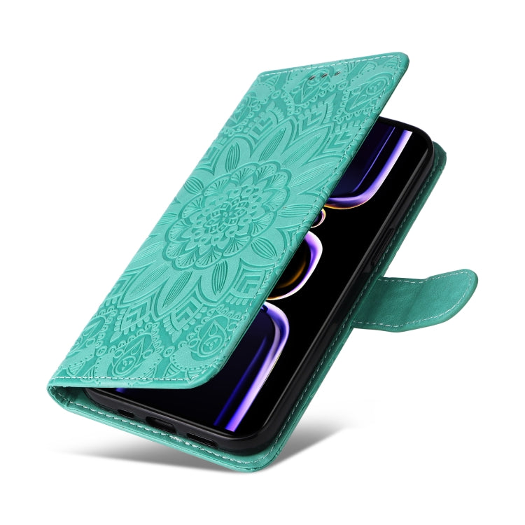 For Xiaomi Redmi K60/K60 Pro Embossed Sunflower Leather Phone Case