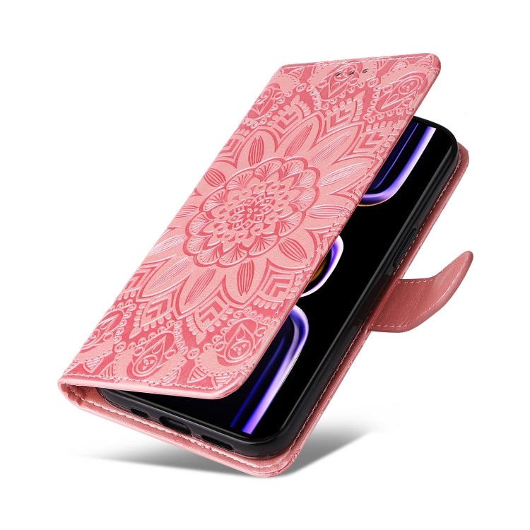 For Xiaomi Redmi K60/K60 Pro Embossed Sunflower Leather Phone Case