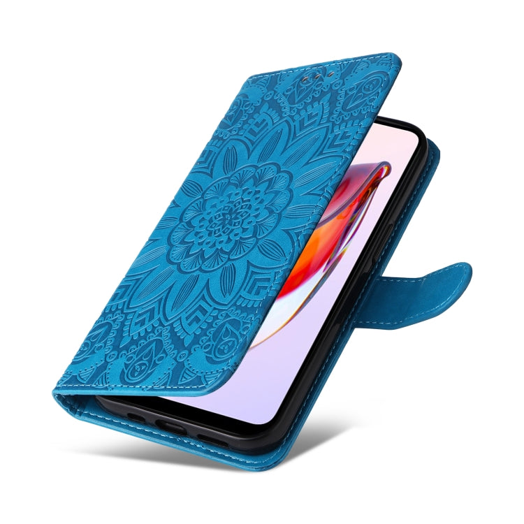 For Xiaomi Redmi 11A 4G/12C Embossed Sunflower Leather Phone Case