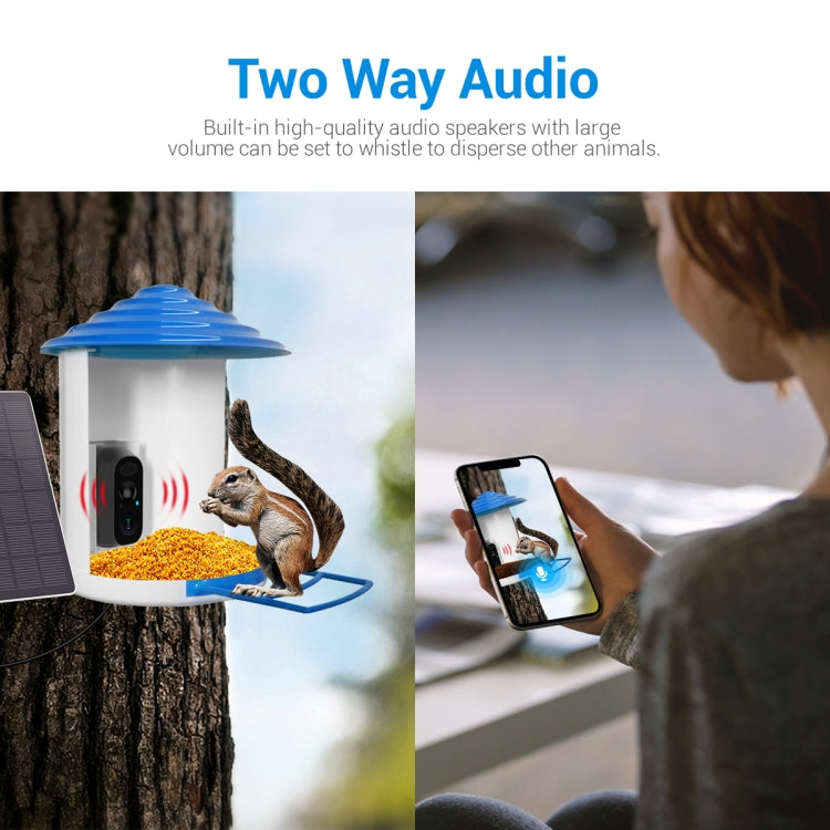 ESCAM PT388 IP66 Waterproof 2MP PIR Motion Detection Two-way Audio Night Vision WiFi Camera with Bird Feeder House