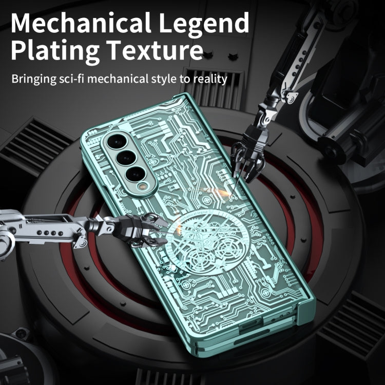 For Samsung Galaxy Z Fold4 5G Mechanical Legend Integrated Electroplating All-inclusive Phone Case