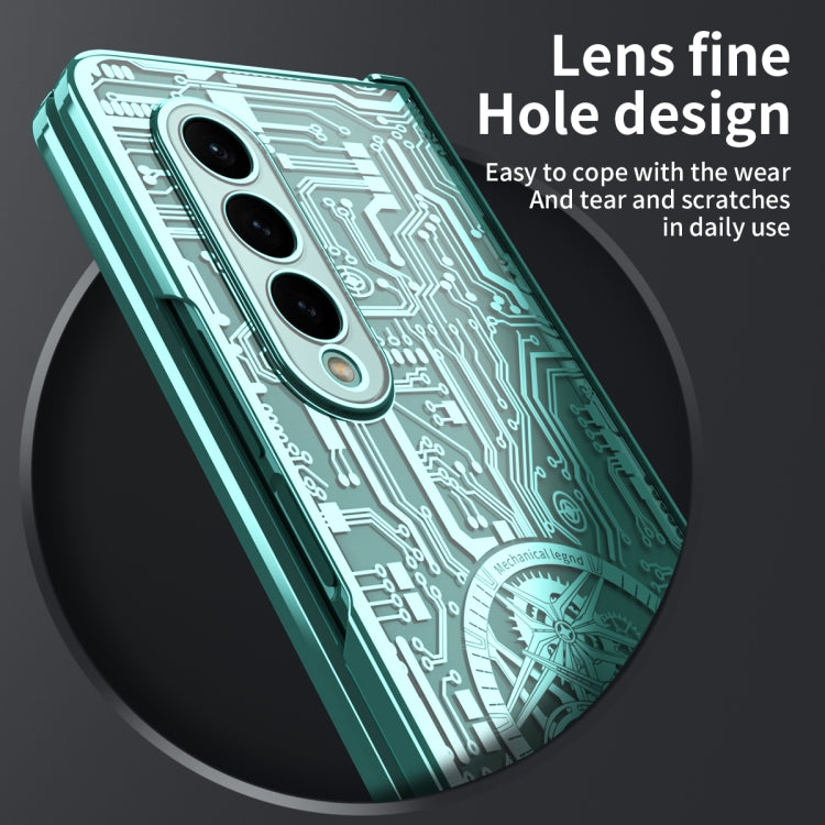 For Samsung Galaxy Z Fold4 5G Mechanical Legend Integrated Electroplating All-inclusive Phone Case