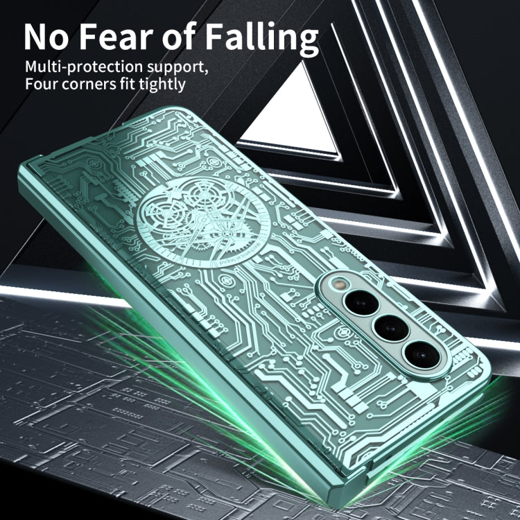 For Samsung Galaxy Z Fold4 5G Mechanical Legend Integrated Electroplating All-inclusive Phone Case