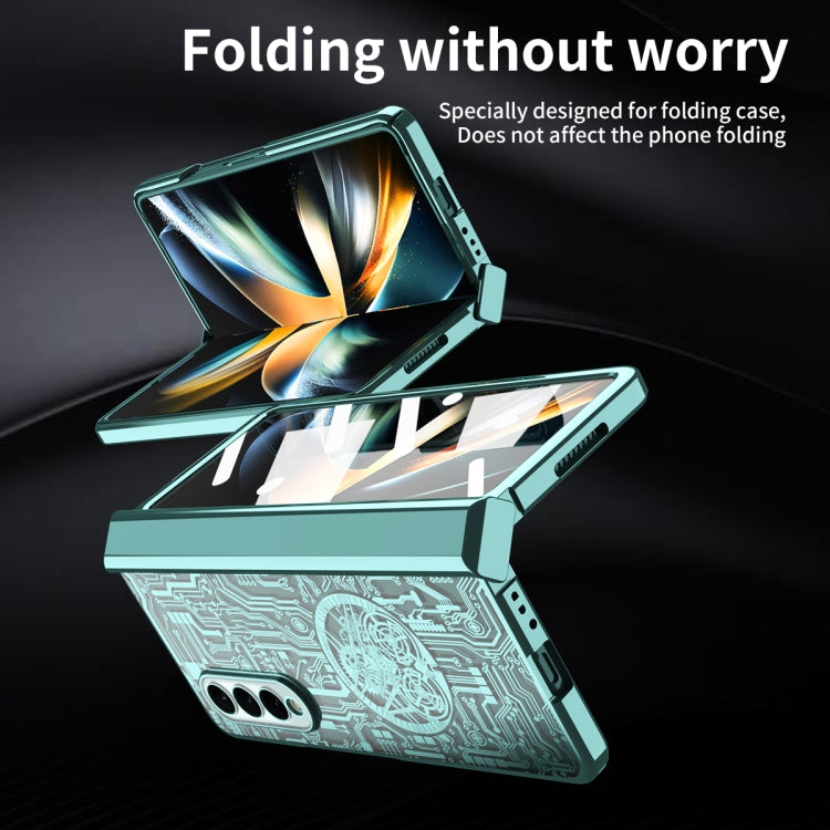 For Samsung Galaxy Z Fold4 5G Mechanical Legend Integrated Electroplating All-inclusive Phone Case