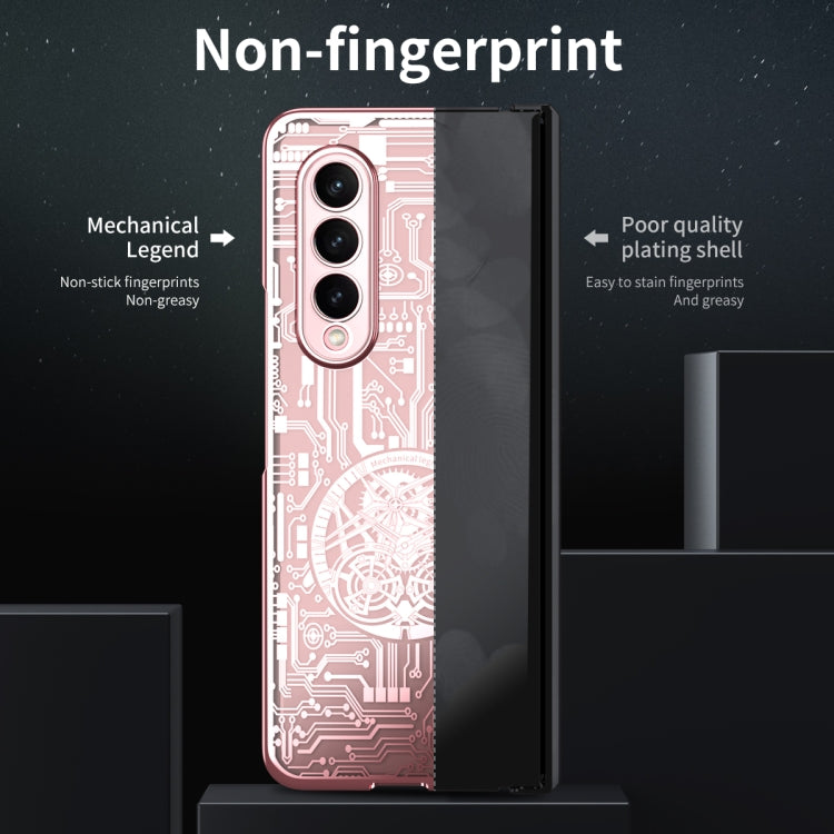 For Samsung Galaxy Z Fold4 5G Mechanical Legend Integrated Electroplating All-inclusive Phone Case