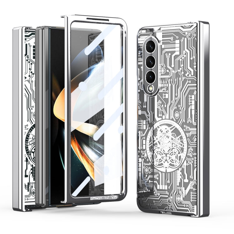 For Samsung Galaxy Z Fold4 5G Mechanical Legend Integrated Electroplating All-inclusive Phone Case