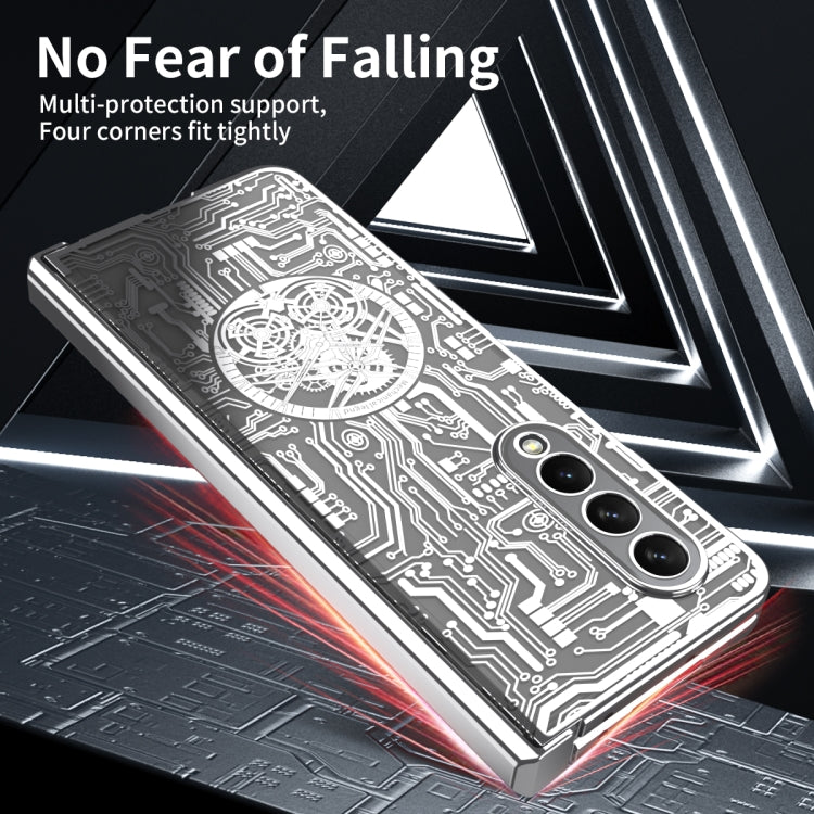 For Samsung Galaxy Z Fold4 5G Mechanical Legend Integrated Electroplating All-inclusive Phone Case