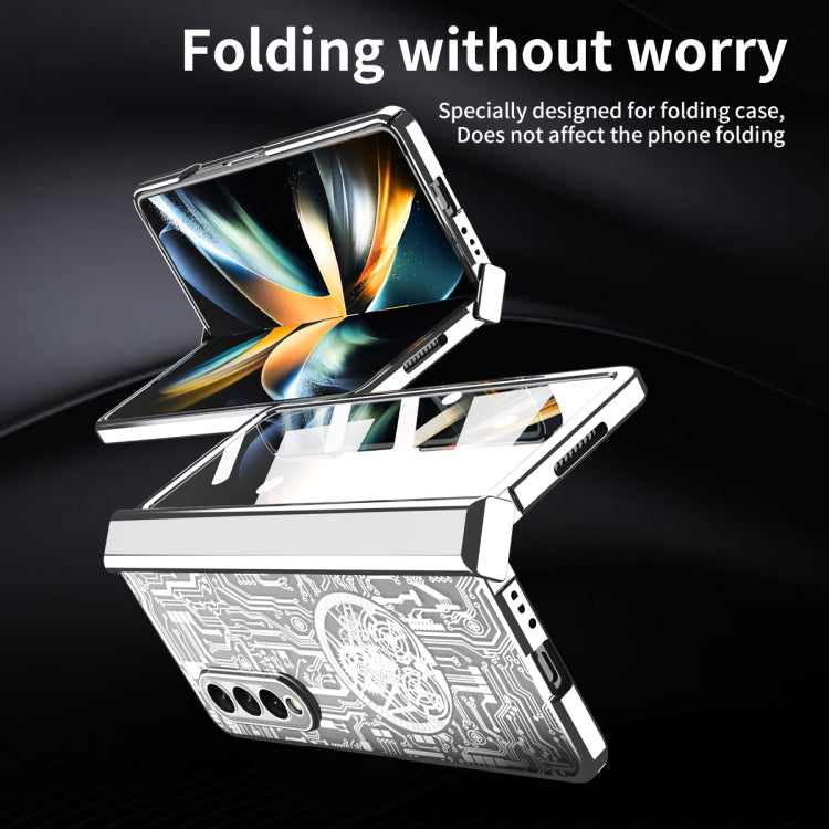 For Samsung Galaxy Z Fold4 5G Mechanical Legend Integrated Electroplating All-inclusive Phone Case