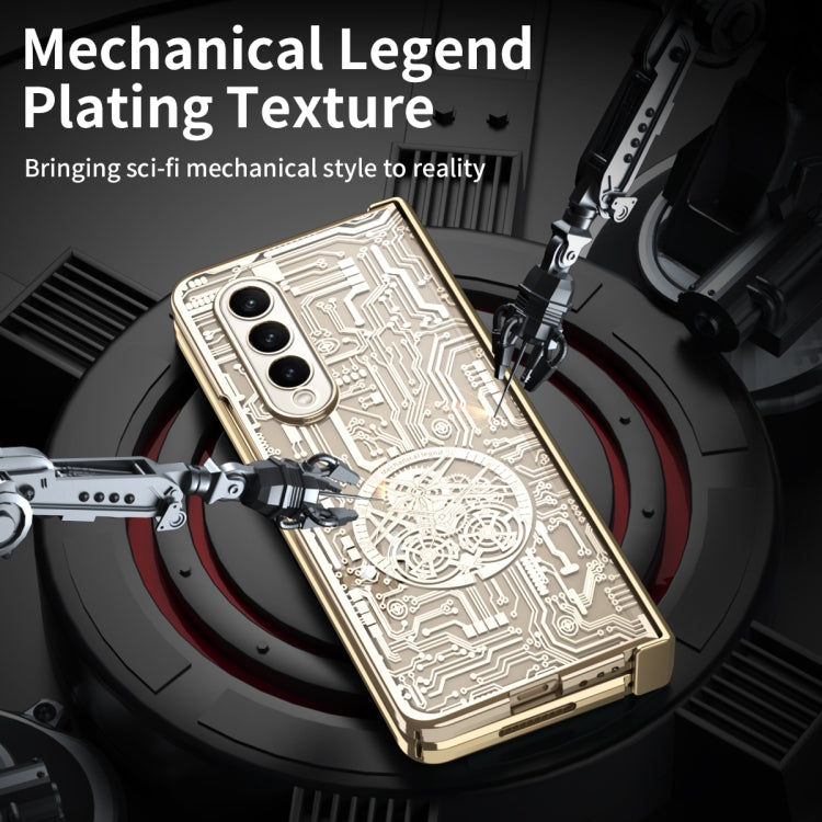 For Samsung Galaxy Z Fold4 5G Mechanical Legend Integrated Electroplating All-inclusive Phone Case