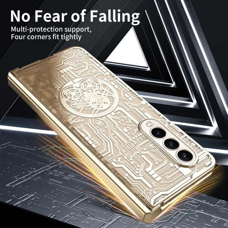 For Samsung Galaxy Z Fold4 5G Mechanical Legend Integrated Electroplating All-inclusive Phone Case