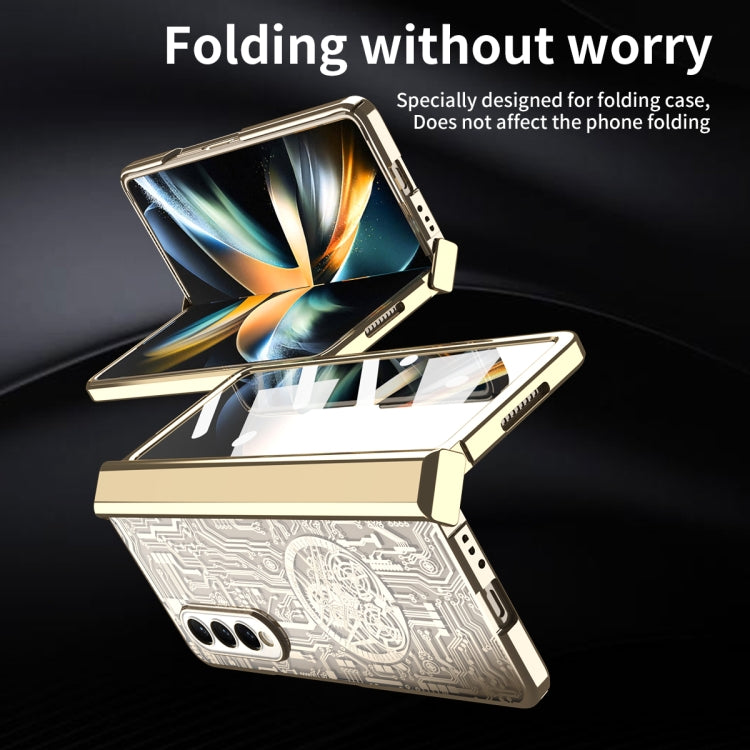 For Samsung Galaxy Z Fold4 5G Mechanical Legend Integrated Electroplating All-inclusive Phone Case