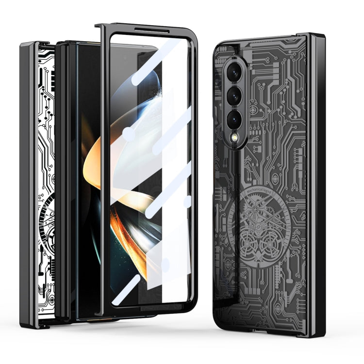 For Samsung Galaxy Z Fold4 5G Mechanical Legend Integrated Electroplating All-inclusive Phone Case