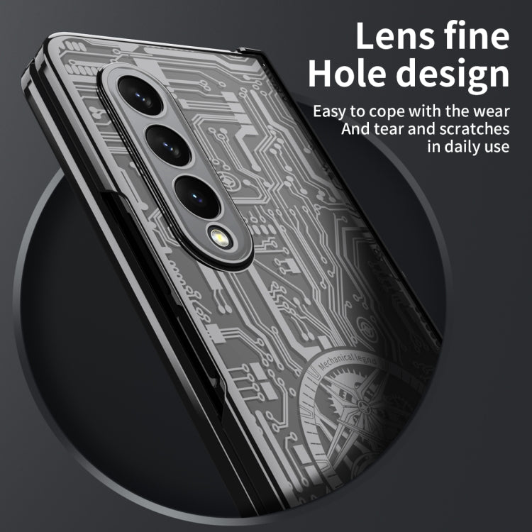 For Samsung Galaxy Z Fold4 5G Mechanical Legend Integrated Electroplating All-inclusive Phone Case