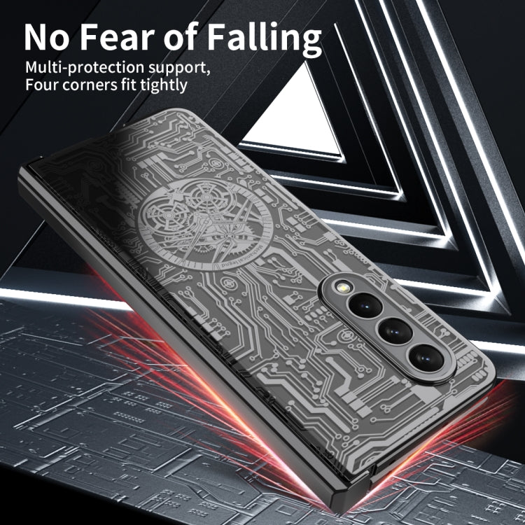 For Samsung Galaxy Z Fold4 5G Mechanical Legend Integrated Electroplating All-inclusive Phone Case